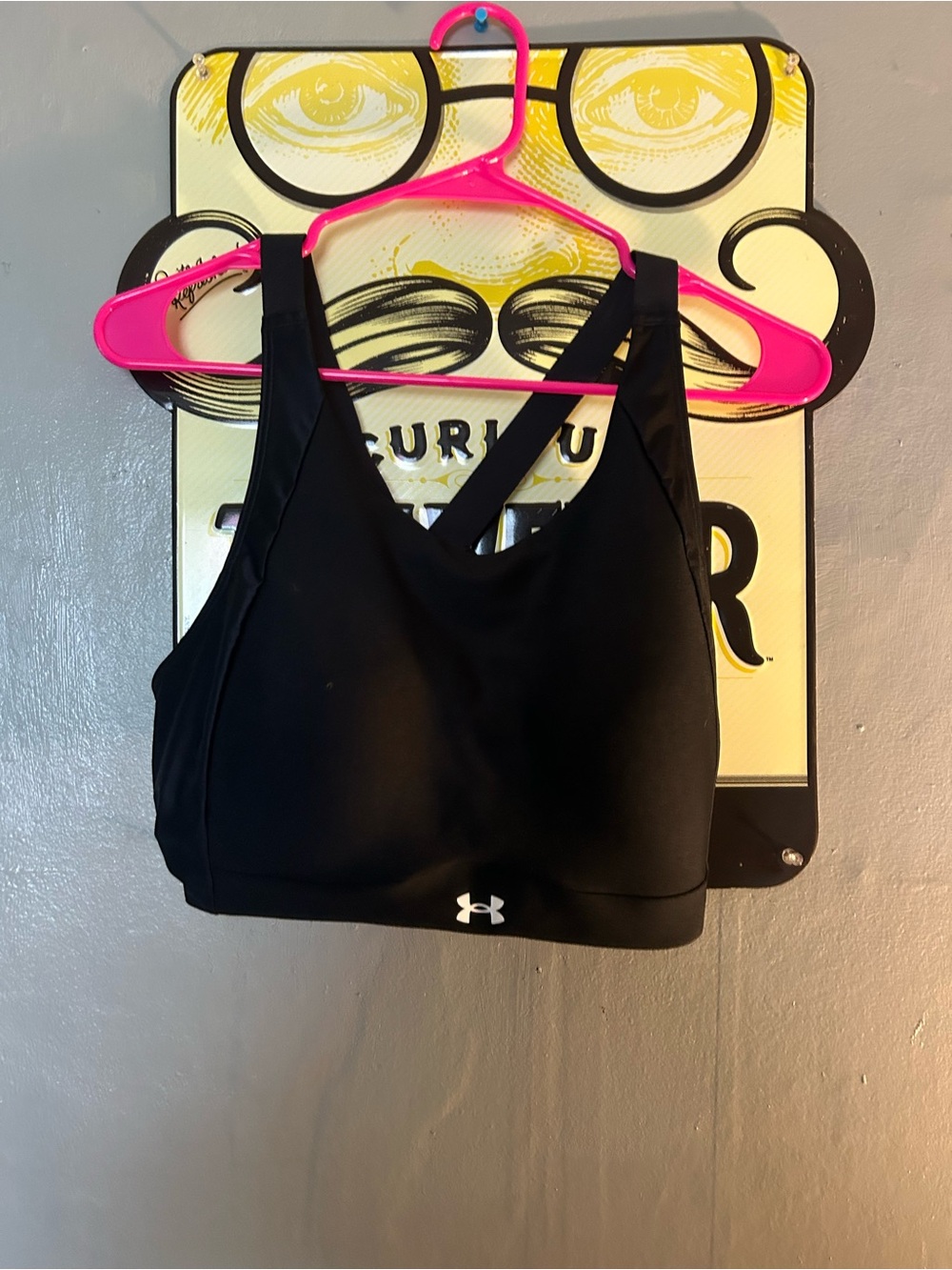 Under Armour Black Strappy High-Support Sports Bra